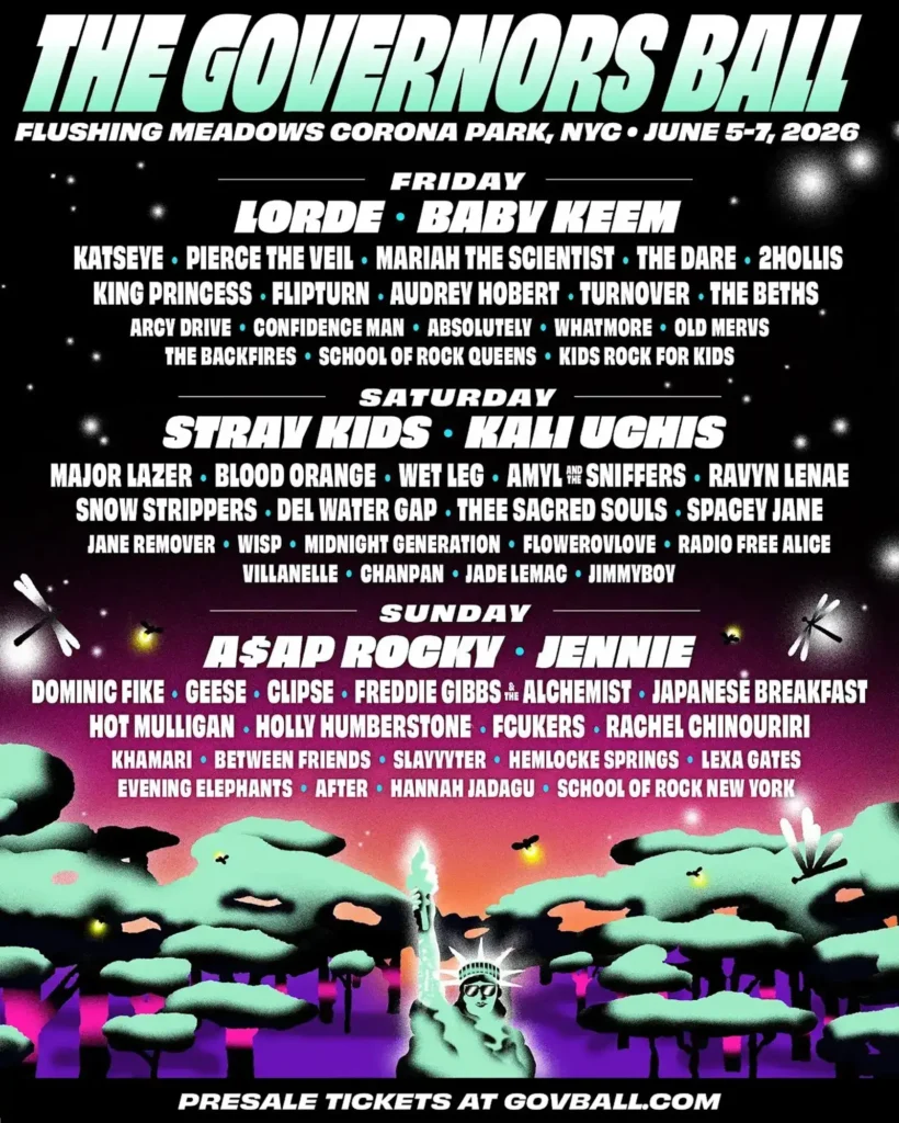 Governors Ball 2026 K-Pop lineup