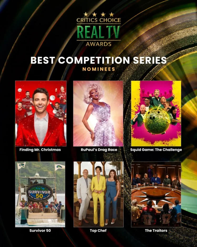 Critics Choice Real TV Awards 2026 Nominations
