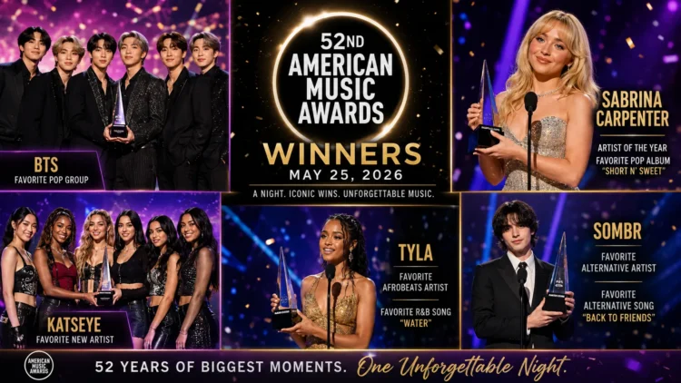 The 52nd American Music Awards Celebrates Stellar Victories and Emerging Talent in Las Vegas Extravaganza
