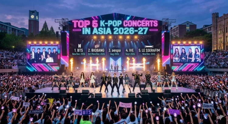 Top 5 K-Pop Concerts in Asia You Cannot Miss in 2026-2027