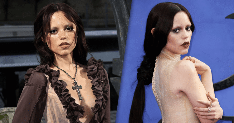 Jenny Ortega kills it with goth glamour during "Wednesday S2" promotions